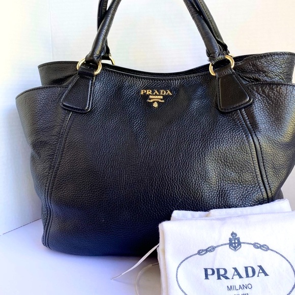 Prada Handbags - Prada Side Pocket Lg Shoulder Bag Authenticated